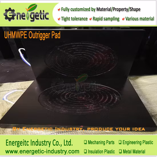 Outdoor Use Outrigger Pad /Crane Lift UHMWPE Outrigger Pad Multifunctional UHMWPE Crane Truck Grounding Pads/Different Color UHMWPE Crane Outrigger Pads/UHMWPE