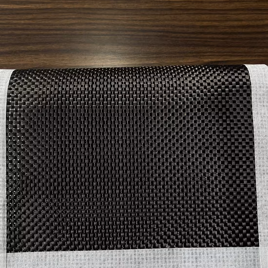 1K/3K/6K/12K/24K 100g/200g/240g Black Color High Quality Twill Woven Roving Carbon Fiber Cloth